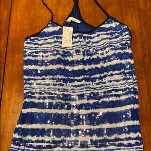 👽3/$15👽Maurices Dress tank, royal blue/white,med